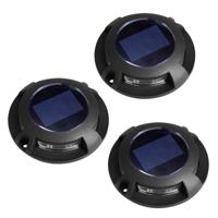 Set 3 stuks Solar Decklight Zwart - thumbnail
