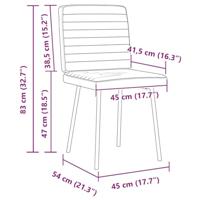 Eetkamerstoelen 6 st kunstleer wit - thumbnail