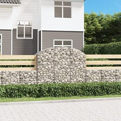 VidaXL Schanskorf gewelfd 150x50x120/140 cm gegalvaniseerd ijzer VidaXL Schanskorf gewelfd 150x50x120/140 cm gegalvaniseerd ijzer