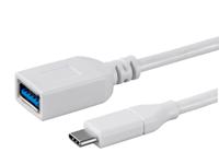 Monoprice USB & Lightning-kabel - 0,15 Meter - Wit | 3,1 USB-C naar USB-A Female Gen 1, 3A, 5 Gbps, te gebruiken met Samsung Galaxy S9 S8 Note 8, Pixel, LG V30 G6 G5 - Selecteer serie - thumbnail