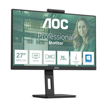 AOC Pro-Line Q27P3CW LED-monitor Energielabel F (A - G) 68.6 cm (27 inch) 2560 x 1440 Pixel 16:9 4 ms HDMI, DisplayPort, Hoofdtelefoonaansluiting, USB-A 3.2 AOC Pro-Line Q27P3CW LED-monitor Energielabel F (A - G) 68.6 cm (27 inch) 2560 x 1440 Pixel 16:9 4 ms HDMI, DisplayPort, Hoofdtelefoonaansluiting, USB-A 3.2