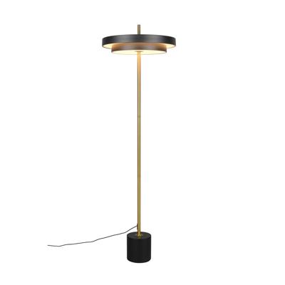 Trio Moderne vloerlampKeaton zwart met goud - 440210180
