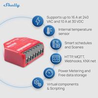 Slim Stopcontact Shelly SHELLY 1PM GEN4 4-PACK Wi-Fi 230 V 16 A (4 Stuks) - thumbnail
