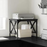 VidaXL Printerstand zwart eiken 40 x 30 x 31 cm bewerkt hout - thumbnail