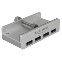 DELOCK Externe USB 3.0 4-poorts hub met borgschroef - thumbnail