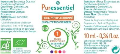 Puressentiel Eo Eucalyptus Citroen Bio 10ml