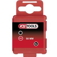 KS Tools 911.2825 Inbus-bit Speciaal staal Vernikkeld E 6.3 5 stuk(s) - thumbnail