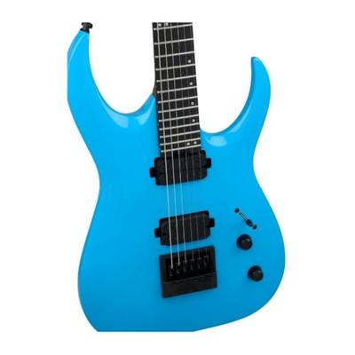 Jackson Pro Plus Series Misha Mansoor Juggernaut ET6 EB Riviera Blue elektrische gitaar met gigbag