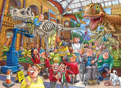 Wasgij Mystery 24 Paniek in het Museum Puzzel 1000 stukjes - thumbnail