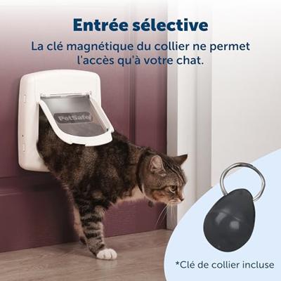 Staywell 400 magnetisch kattenluik Wit - thumbnail