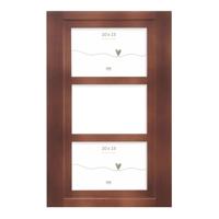 Deknudt Bruine houten kader voor 3 foto&apos;s 10x15 S59KH2 - thumbnail