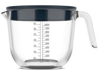 Glas maatbeker chef it 1000 ml met deksel navy Mepal - Mepal - thumbnail