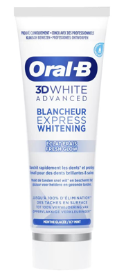 Oral-B 3D White Advanced Express Whitening Fresh Glow Tandpasta Oral-B 3D White Advanced Express Whitening Fresh Glow Tandpasta
