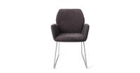 Jesper Home Eetkamerstoel 'Misaki' Slide Steel, kleur Almost Black - thumbnail