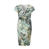 Noppies zwangerschaps- en voedingsjurk Eden met all over print en plooien multicolor - thumbnail