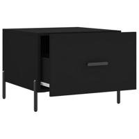 Salontafels 2 st 50x50x40 cm bewerkt hout zwart - thumbnail