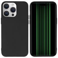 Accezz Color Backcover iPhone 15 Pro Max Telefoonhoesje Zwart - thumbnail