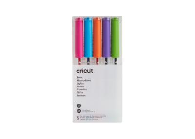 Cricut Explore/Maker Extra Fine Point 5-Pack Brights Stiftset Pink, Blauw, Oranje, Violet, Linde-groen Cricut Explore/Maker Extra Fine Point 5-Pack Brights Stiftset Pink, Blauw, Oranje, Violet, Linde-groen