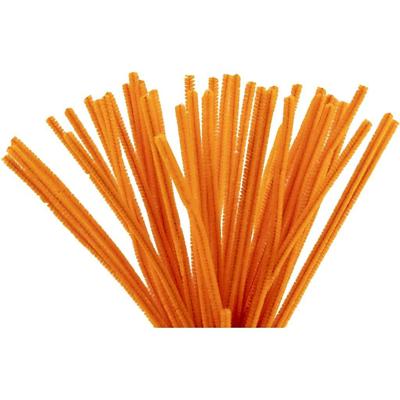 Creativ Company Chenille, l: 30 cm, dikte 6 mm, oranje, 50 stuk/ 1 doos Creativ Company Chenille, l: 30 cm, dikte 6 mm, oranje, 50 stuk/ 1 doos