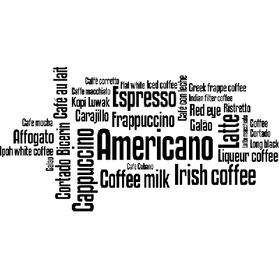 Americano - Muursticker Americano - Muursticker