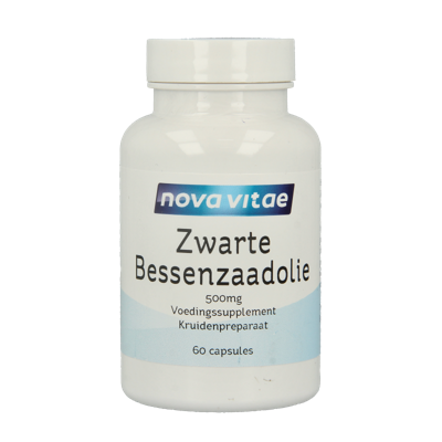 Nova Vitae Zwarte bessenzaad olie 60 Capsules