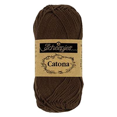 Scheepjes Catona - 10g - 162 Black Coffee