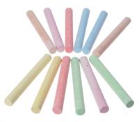 Gekleurd Schoolkrijt, 12st - thumbnail