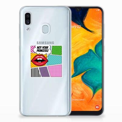 Samsung Galaxy A30 | Sillicone Back Cover | Popart Princess Samsung Galaxy A30 | Sillicone Back Cover | Popart Princess