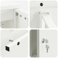 Brievenbus Wit 30 x 23 x 55 cm Staal - thumbnail