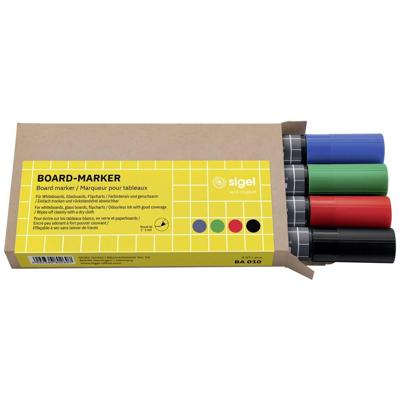 Sigel BA010 Whiteboardmarkerset Blauw, Groen, Rood, Zwart N/A Sigel BA010 Whiteboardmarkerset Blauw, Groen, Rood, Zwart N/A