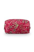 Pip Studio Toilettas Coco Medium Quilted Daisy Dreams Rood - thumbnail