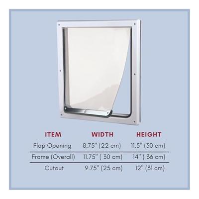 Kattenluik Trixie Wit Plastic 30 × 36 CM - thumbnail