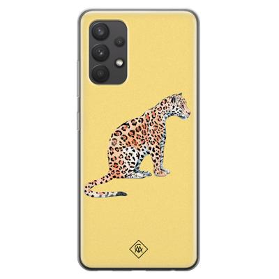 Samsung Galaxy A32 4G siliconen hoesje - Leo wild Samsung Galaxy A32 4G siliconen hoesje - Leo wild
