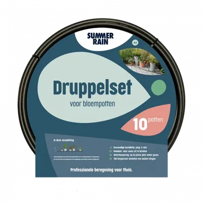 Druppelset voor 10 bloempotten