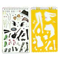 Toi-Toys Schetsboek rockster met stickers, diamanten en sjablonen - thumbnail