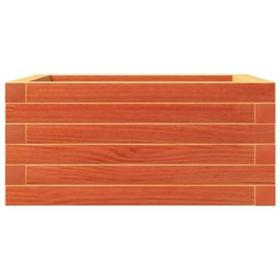 VidaXL Plantenbak 50x50x23 cm massief grenenhout wasbruin VidaXL Plantenbak 50x50x23 cm massief grenenhout wasbruin