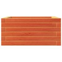 Plantenbak 50x50x23 cm massief grenenhout wasbruin - thumbnail