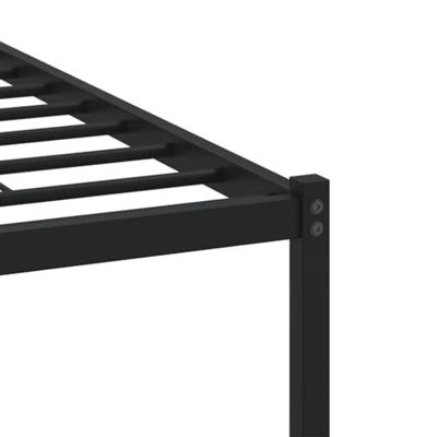Bedframe met hoofdbord zonder matras bruin eiken 137x190 cm