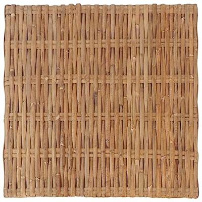VidaXL Voetensteun met kussen natuurlijk rattan VidaXL Voetensteun met kussen natuurlijk rattan