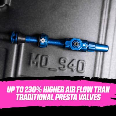 Muc-Off tubeless ventiel big bore lite medium black franse/presta ventiel 35mm