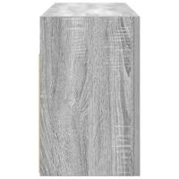 Badkamerwandkast 80x25x40 cm bewerkt hout grijs sonoma eiken - thumbnail