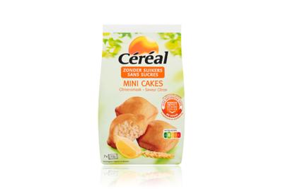 Cereal Mini cakes met citroensmaak zonder suikers 196 Gram