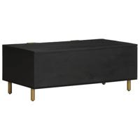 Salontafel 100x54x40 cm bewerkt hout zwart - thumbnail