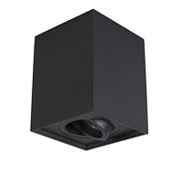 QAZQA Spot zwart verstelbaar - Quadro 1 up - thumbnail