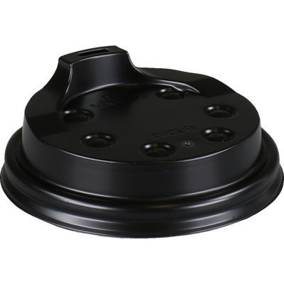 Deksel | PS | rond | Ø80mm | zwart | 1000 stuks