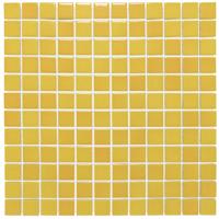 Mozaïek Barcelona 30x30 cm Geglazuurd Porselein Glanzend Geel Gevlamd The Mosaic Factory - thumbnail