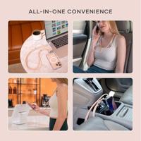 Satechi OntheGo crossbody lanyard USB-C cable - Desert Rose - thumbnail