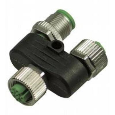 Pepperl+Fuchs 191661 T-verdeler M12 Aantal polen (sensoren): 5 Stekker, recht, Bus, recht 1 stuk(s)