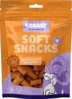 Braaaf Soft Snack Zalmstick met wortel en sperzieboon - thumbnail
