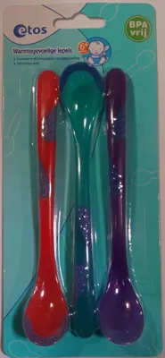 Etos Warmtegevoelige Babylepels - 3 stuks